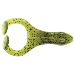 Z-MAN Hard Leg FrogZ lure on water surface, delivering buoyant, weedless topwater action.