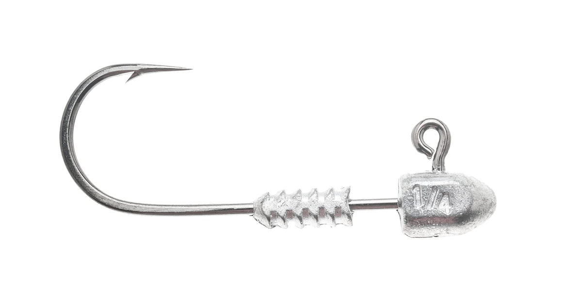 Z-MAN HeadlockZ HD jig head with ElaZtech plastic secured for saltwater jigging