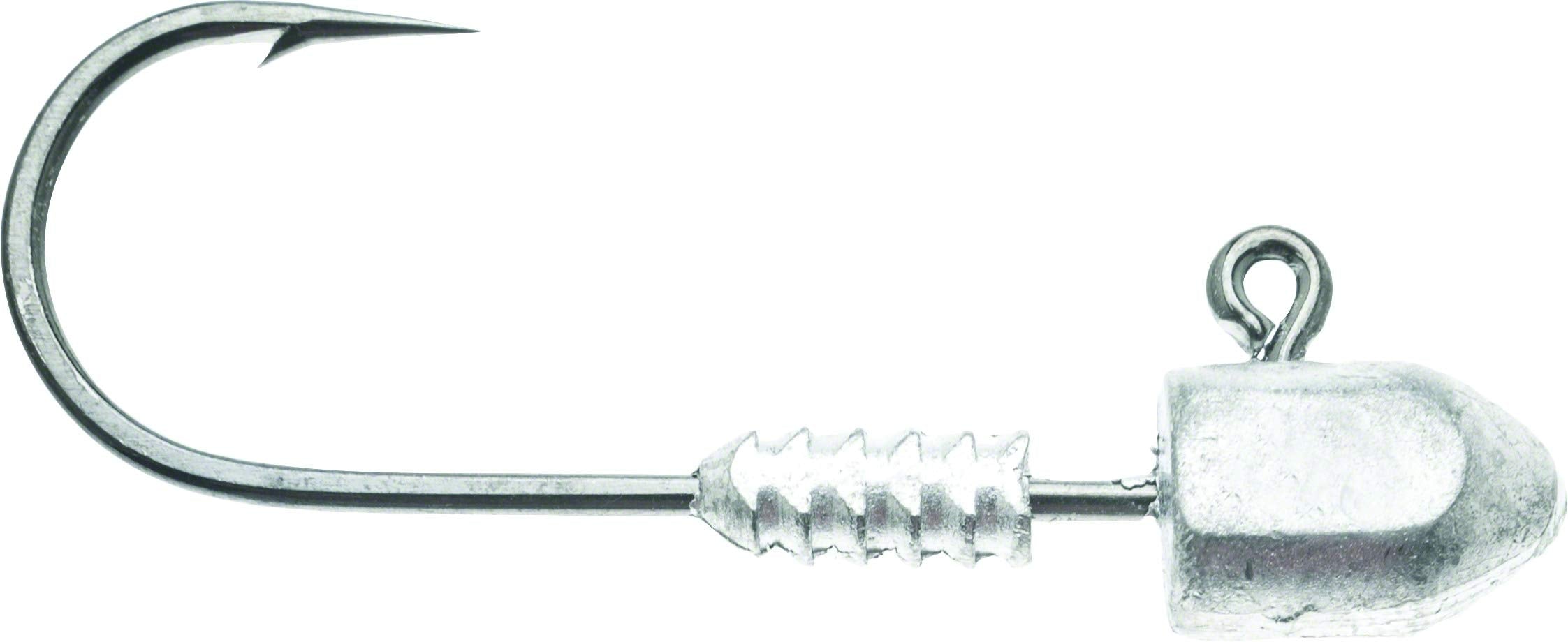 Z-Man HeadlockZ HD unpainted jighead secures ElaZtech plastics for heavy-duty inshore and bluewater fishing.