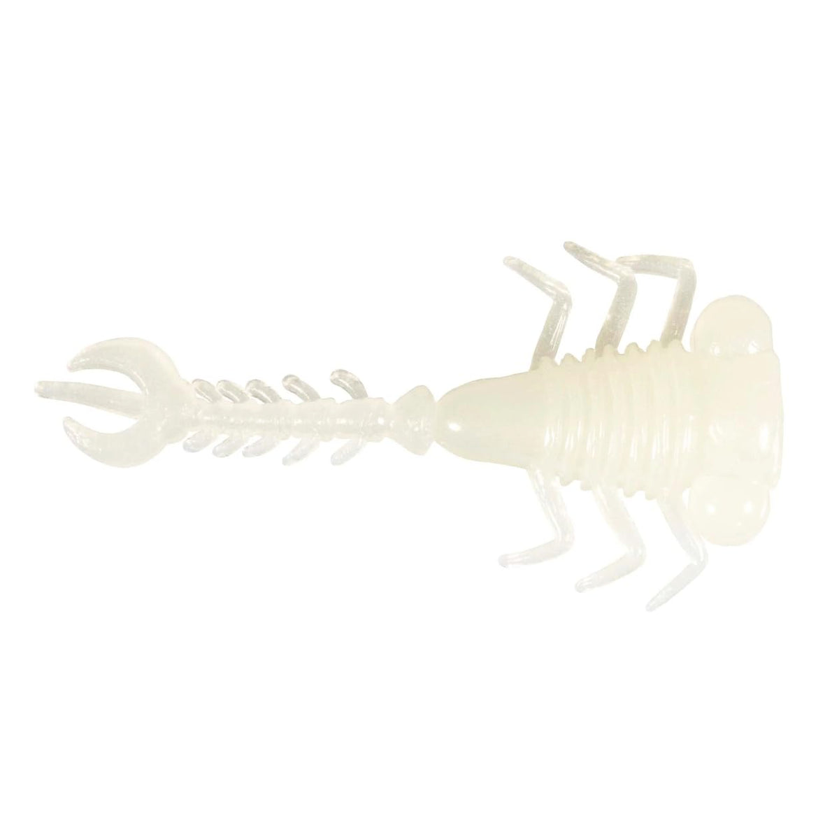 Z-Man Larvaz 1.75-inch glow with bulbous eyes for convincing panfish attraction.