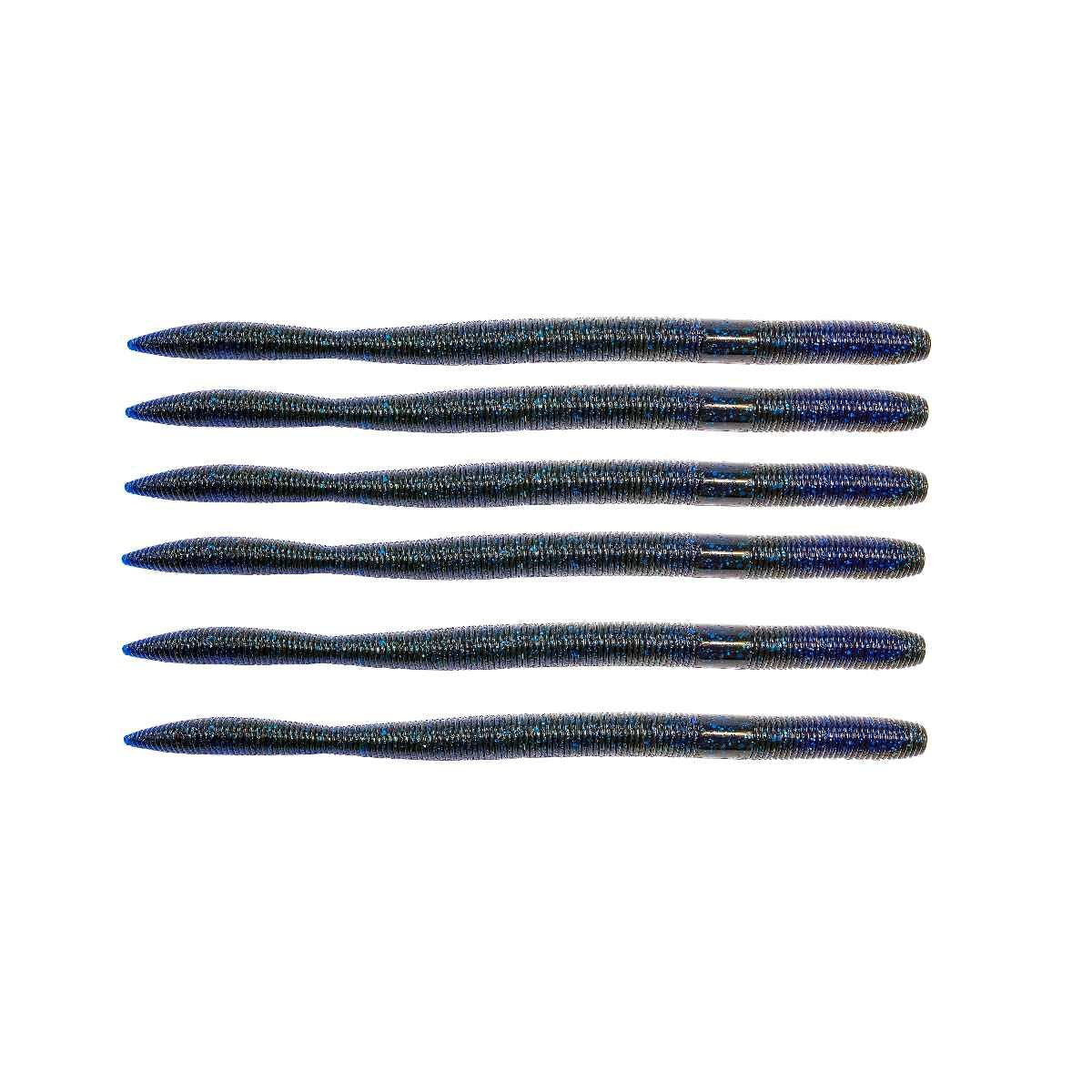 Z-Man Mag FattyZ lure in blue-black laminate, ideal for pitching and Carolina rigs.