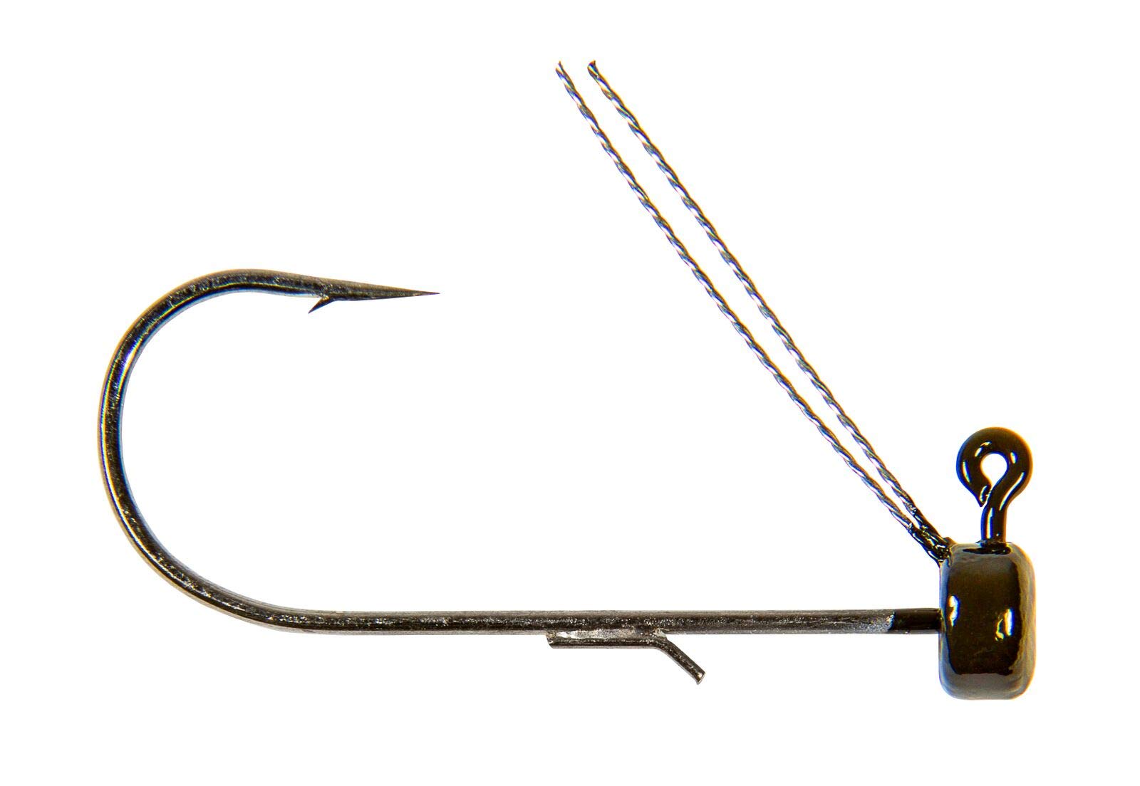 Z-Man Mag ShroomZ green pumpkin head with 6/0 hook for big fish and large ElaZtech baits.