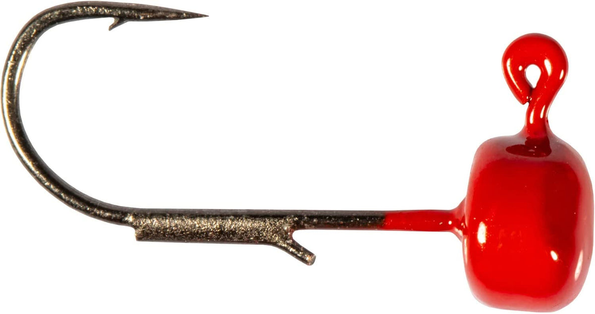 Z-Man MFH120 ShroomZ jig head in red for micro finesse baits aiding crappie fishing