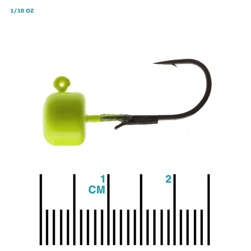 Z-Man MFH110-02PK5 Shroomz glow jighead for low-light visibility and better lure presence