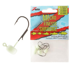 Z-Man MFH130-03PK5 Shroomz Glow jighead for low-light panfish and crappie.