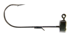 Z-Man Mag ShroomZ 1/4oz Green Pumpkin jighead for big fish and large-bait applications.