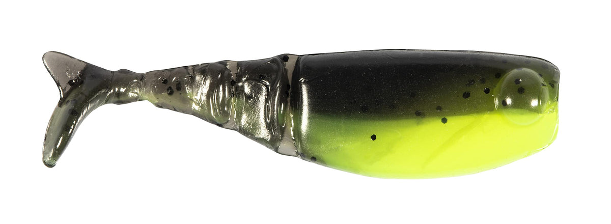 Z-Man Shad Fryz 1.75 Bumblebee front view shows lifelike forage design