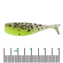 Angler using Shad Fryz Space Guppy 1.75 inch swimbaits in water