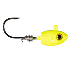 Z-Man HeadZ Pink Glow side profile shows 3D eyes for realistic action.