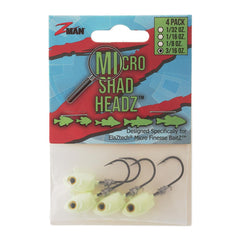 Z-MAN HeadZ jighead pink glow finish boosts visibility for panfish