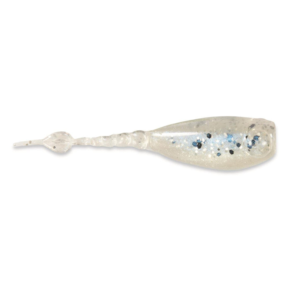 Z-Man MST-380PK8 StingerZ 2in Firetreuse crappie-pattern style attracts panfish.