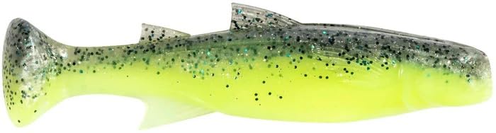 Z-Man Mulletron 3.3-inch swimbait; lifelike mullet pattern for realistic swimming action and enticing strikes