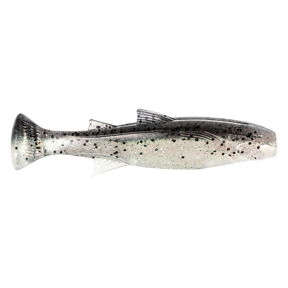 Z-Man Mulletron 4in Bad Shad body detail for lifelike mullet profile inshore fishing