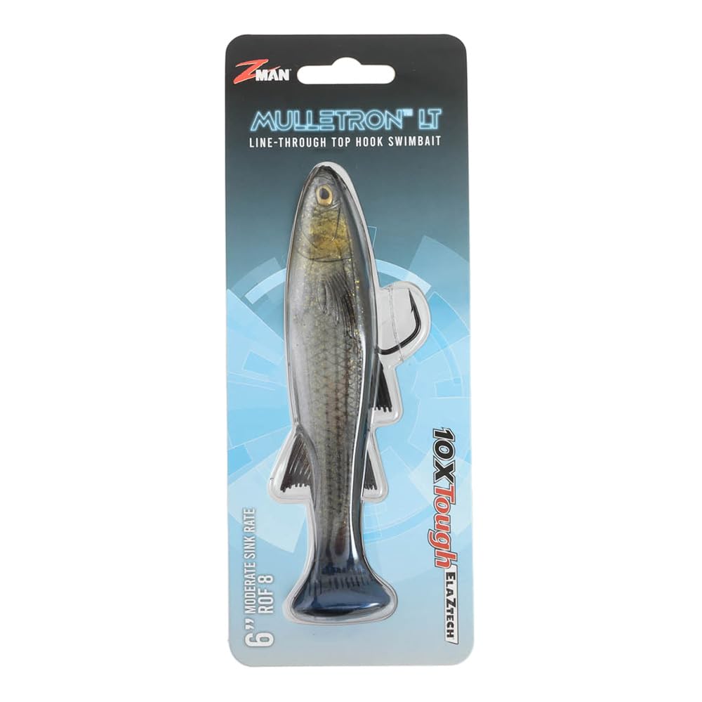 Z-Man Mulletron LT swimbait tail action close-up showing smooth swimming motion