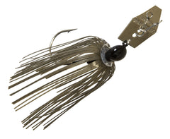 Z-MAN Original ChatterBait half-ounce in Green Pumpkin for versatile fishing with strong flash and vibration