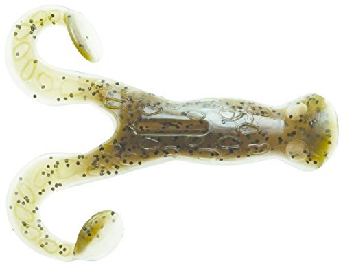 Z-Man Pop Frog4 in-water action shows cupped face and paddle feet performance.