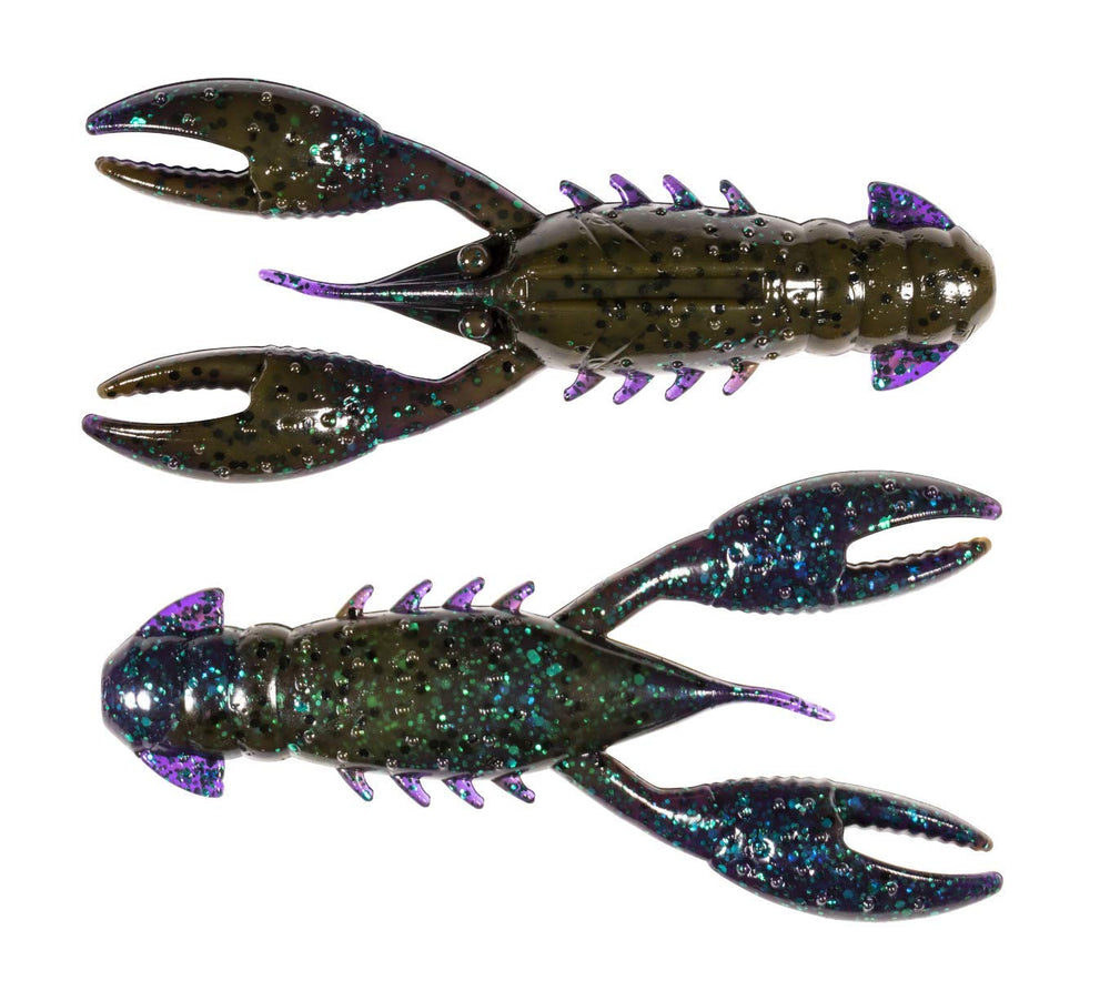 Z-MAN Pro CrawZ 3.5-inch Bama Bug 3 Pack with buoyant claws for flipping and rigging.