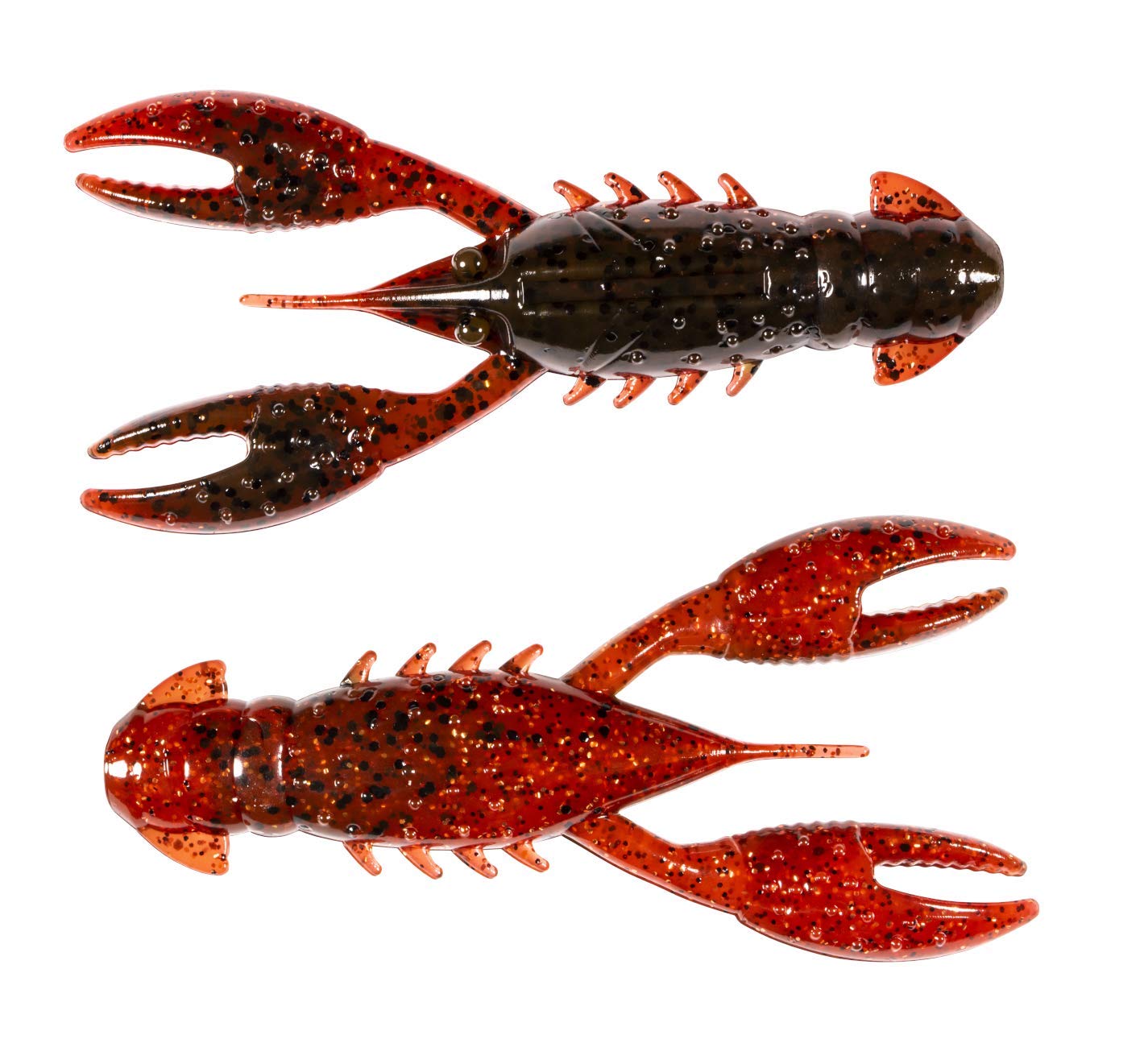 Z-Man PRCR-359PK3 Pro CrawZ 3.5-inch bulked claws float up for lifelike defense posture.
