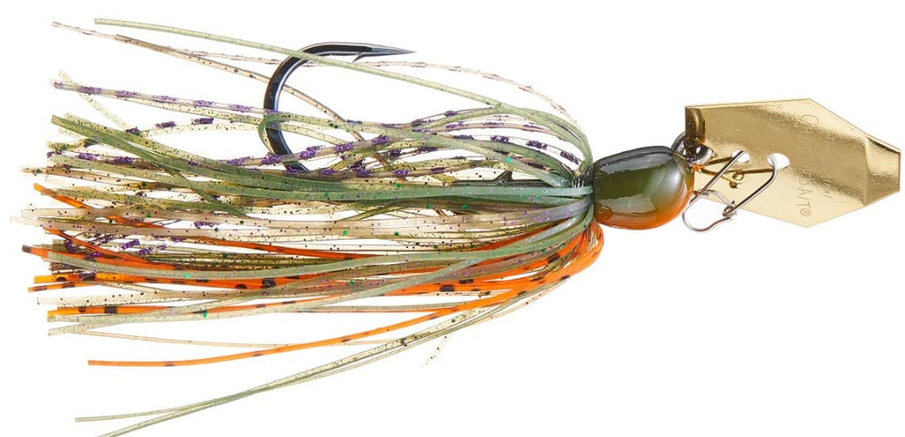 Z-Man Project Z ChatterBait Chartreuse Sexy Shad half-ounce; versatile in heavy cover.