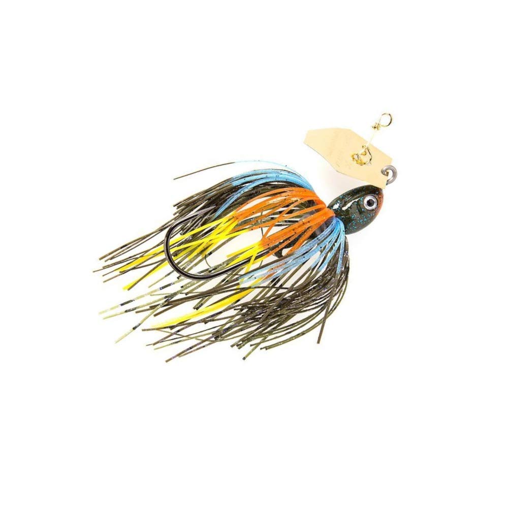Z-Man Project Z ChatterBait green pumpkin in grass retrieve highlight.