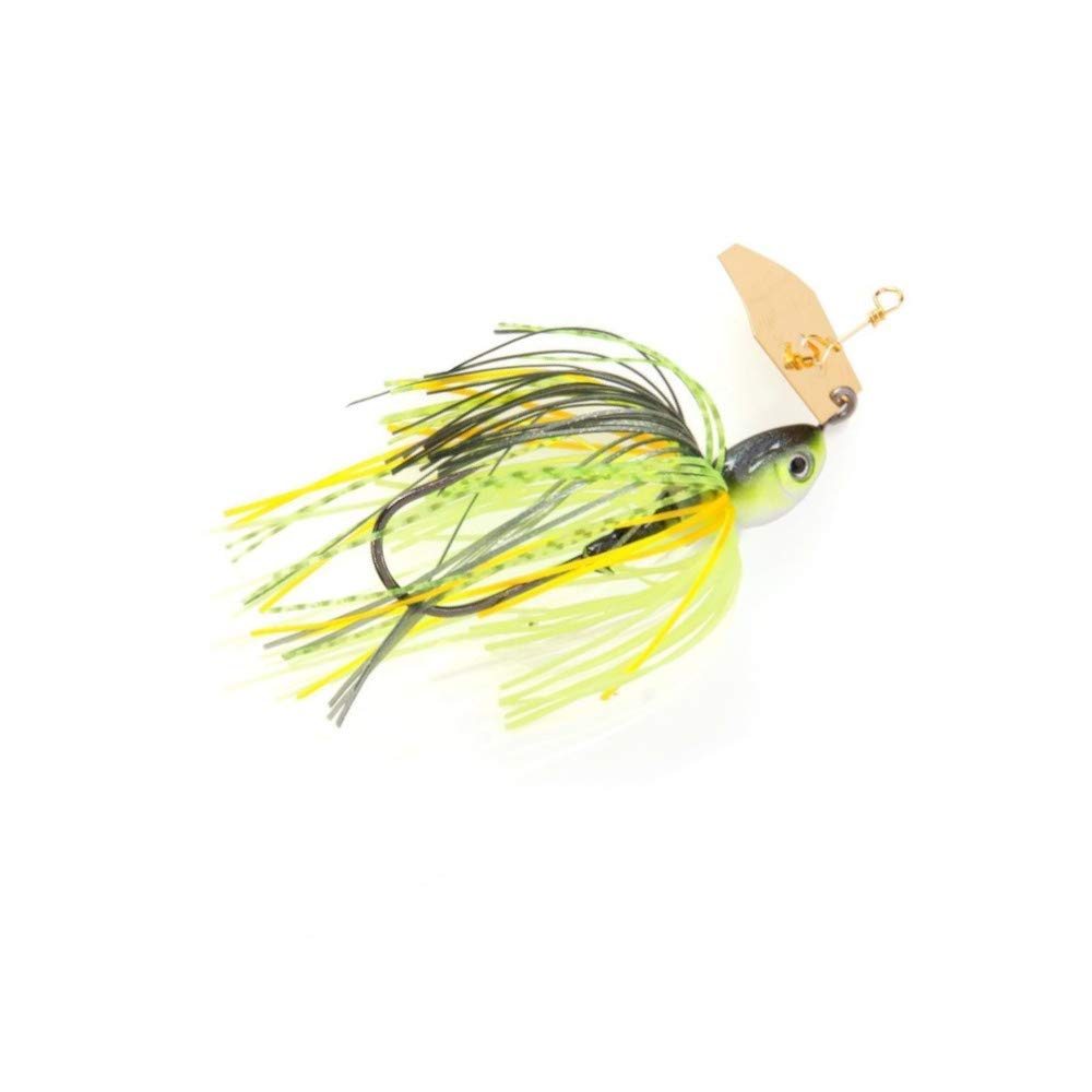 Z-Man Project Z ChatterBait green pumpkin quick clip assembly securing components.