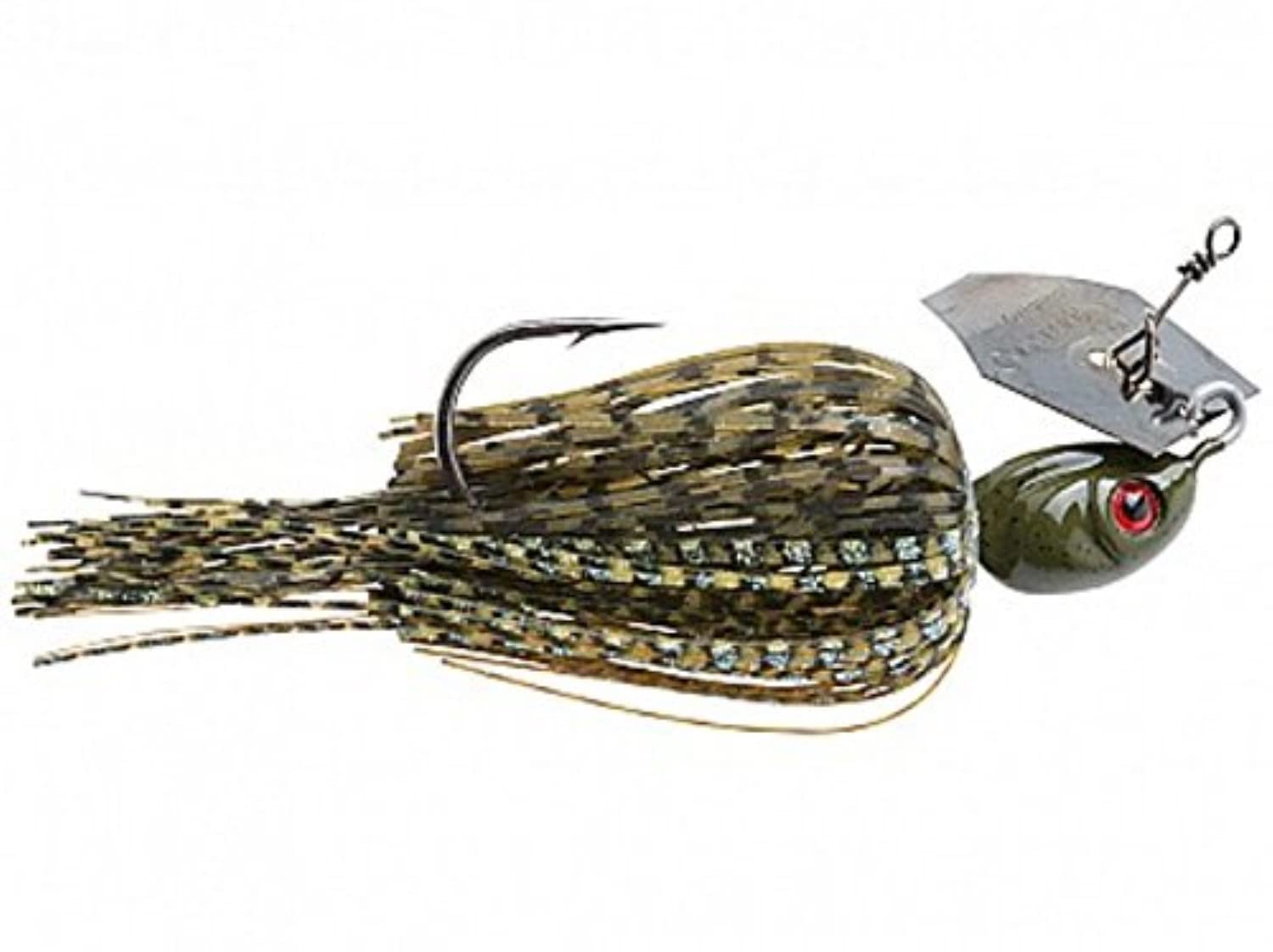 Z-Man Project Z ChatterBait front view showing blade action for grass coverage