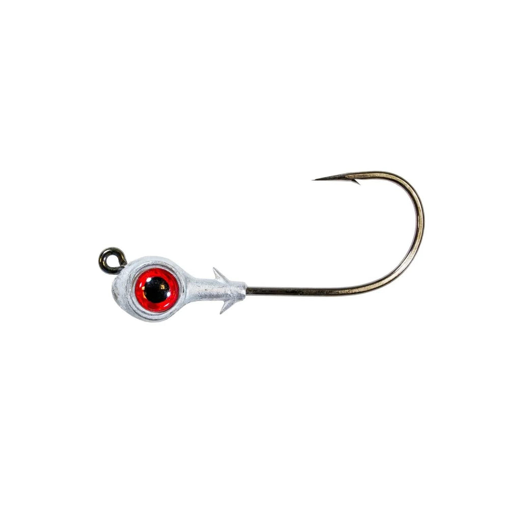 Z-MAN Redfish Eye Jighead with oversized eye boosts attraction for inshore strikes.