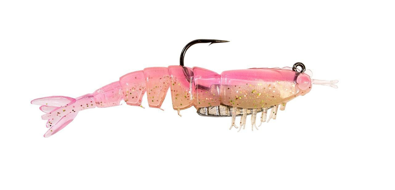 Z-Man Rigged EZ ShrimpZ 3.5-inch lure delivering lifelike shrimp action for quick hook-ups