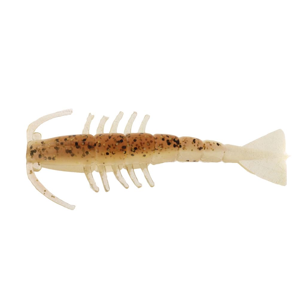 Z-Man Salty Ned Shrimpz Rootbeer Gold 2.5-inch buoyant, durable inshore lure