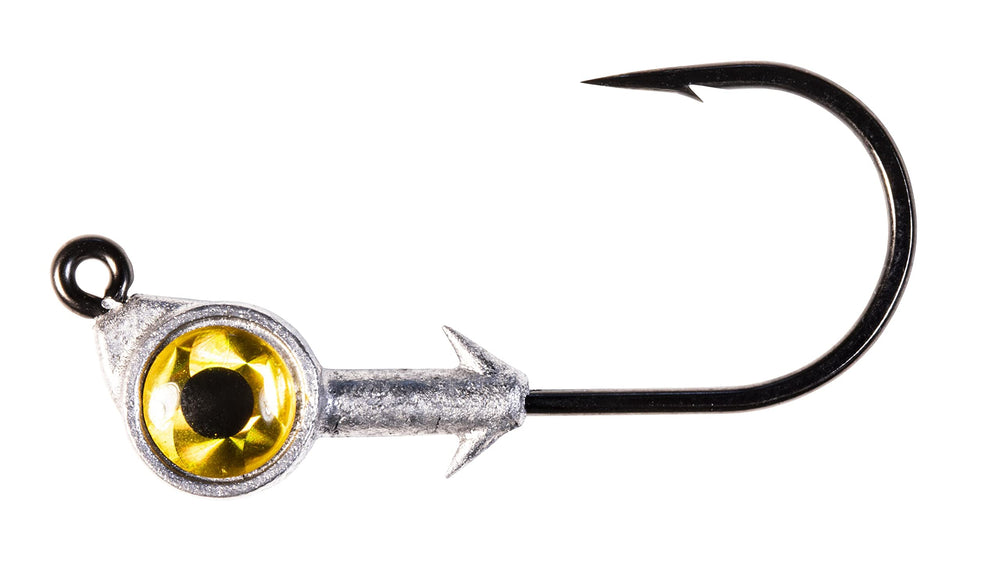 Z-Man SE3038 Eye Jighead with oversized eyes creates a bold strike target for big game fish.