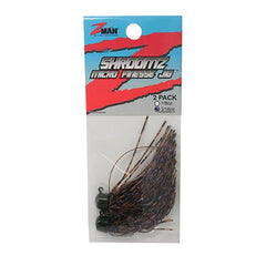 Z-Man Shroom Z Micro Finesse Jig with weed guard close-up, enhancing snag resistance in cover.