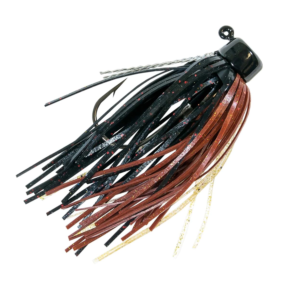 Z-Man Shroom Z Micro Finesse Jig pond-scum skirt detail emphasizing lifelike pattern