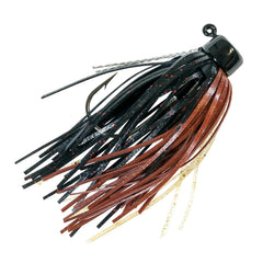Z-Man Shroom Z Micro Finesse Jig Pond Scum hook close-up highlights durable black-nickel wire