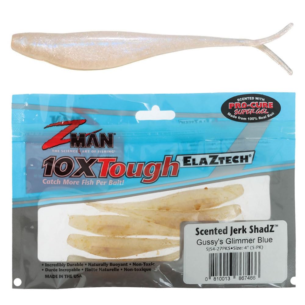 Z-Man SJS4 Scented Jerk Shadz 4-Inch demonstrates lifelike motion and scent.