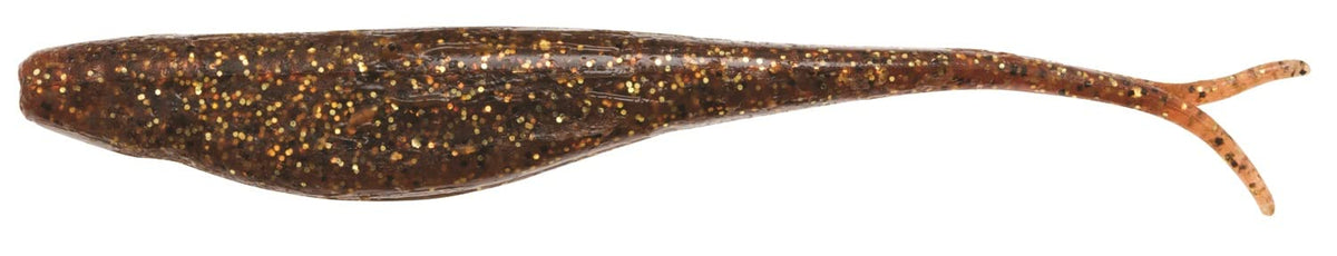 Z-MAN SJS5 scented Jerk Shadz Rootbeer Gold for durable saltwater jigging and inshore fishing.