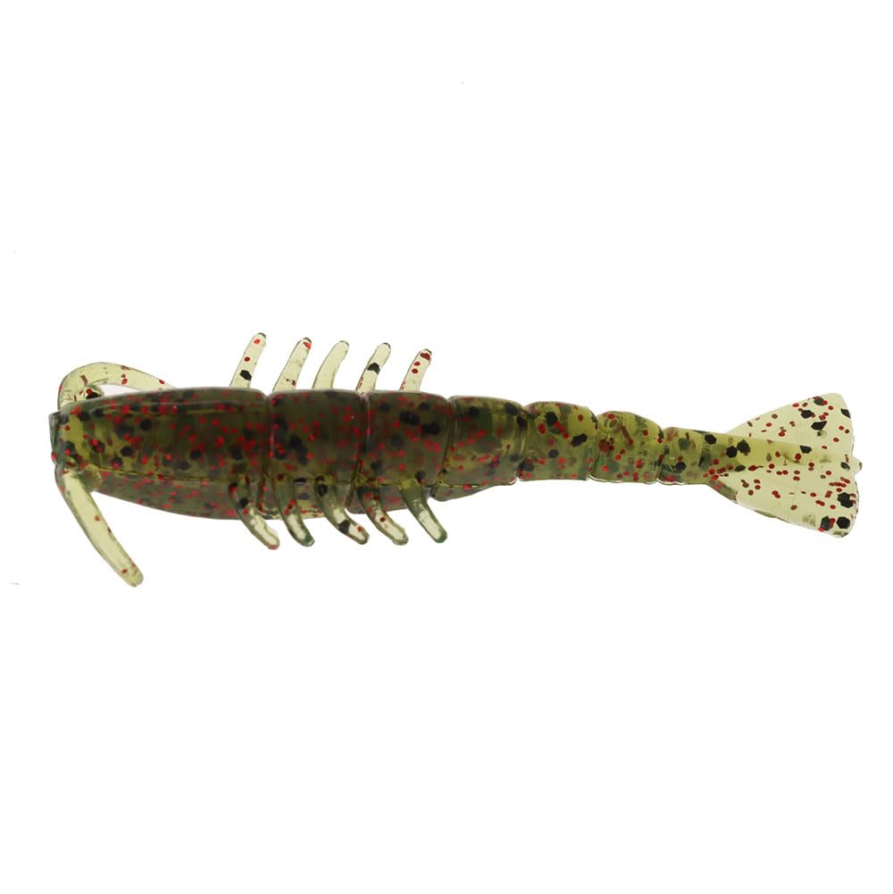 Z-Man Salty Ned Shrimpz 2.5 inch Watermelon Red durable soft bait for clear-water days