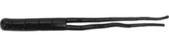 Z-Man Split-Tail Trailer 4-inch Black enhances spinnerbait action and durability