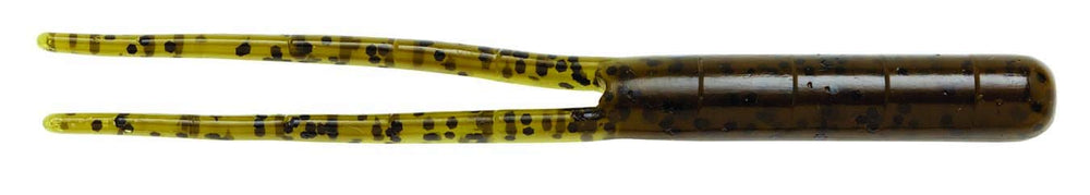 Z-Man Split-Tail Trailer in green pumpkin delivers lifelike action for spinnerbaits and bladed jigs