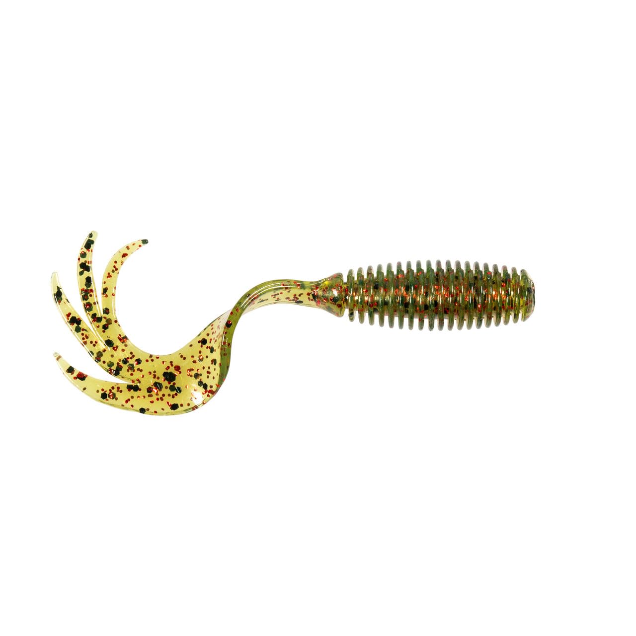Z-Man ST Grubz 2.5 inch quad-cut tail boosts vibration for vibrant multi-species fishing.