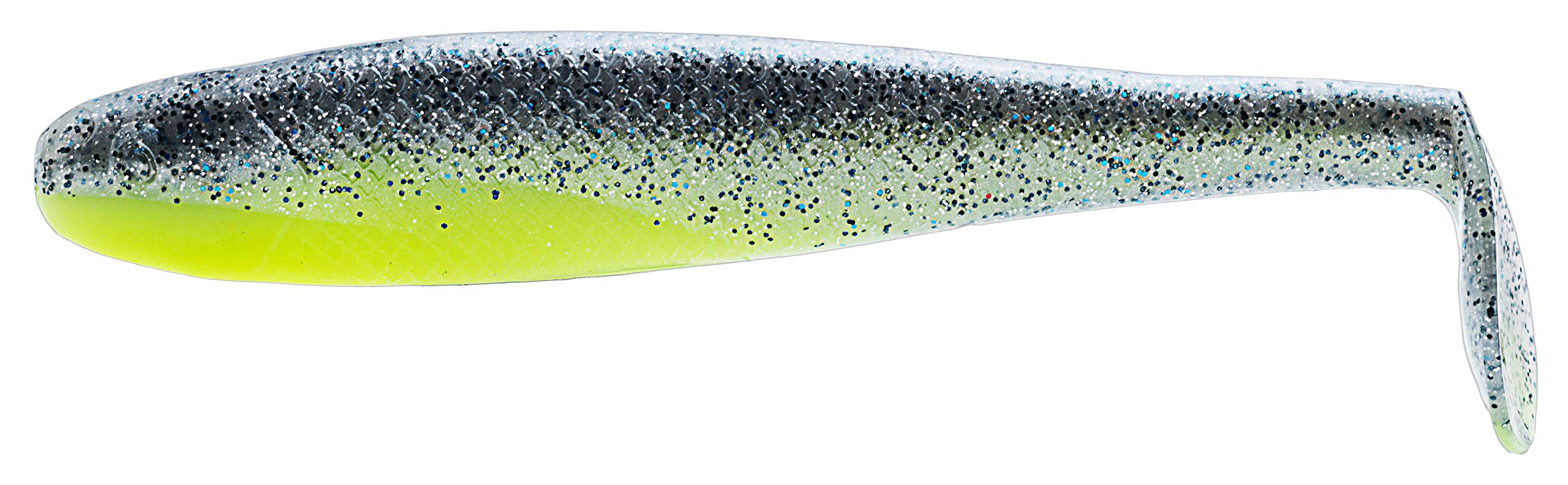 Z-Man SwimmerZ Sexy Mullet six-inch swimbait showing lifelike action for freshwater and saltwater fishing