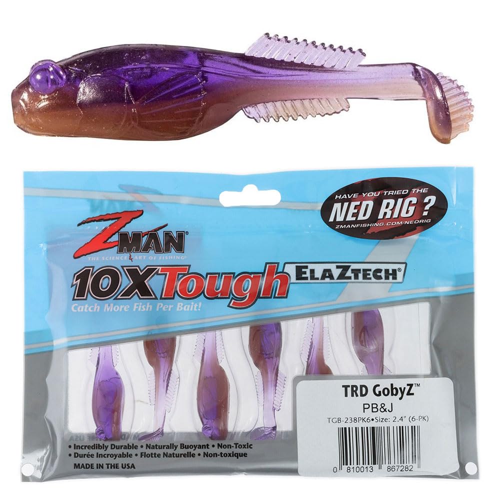Z-Man GobyZ 2.4in swimbait mimicking gobies for bass on the bottom