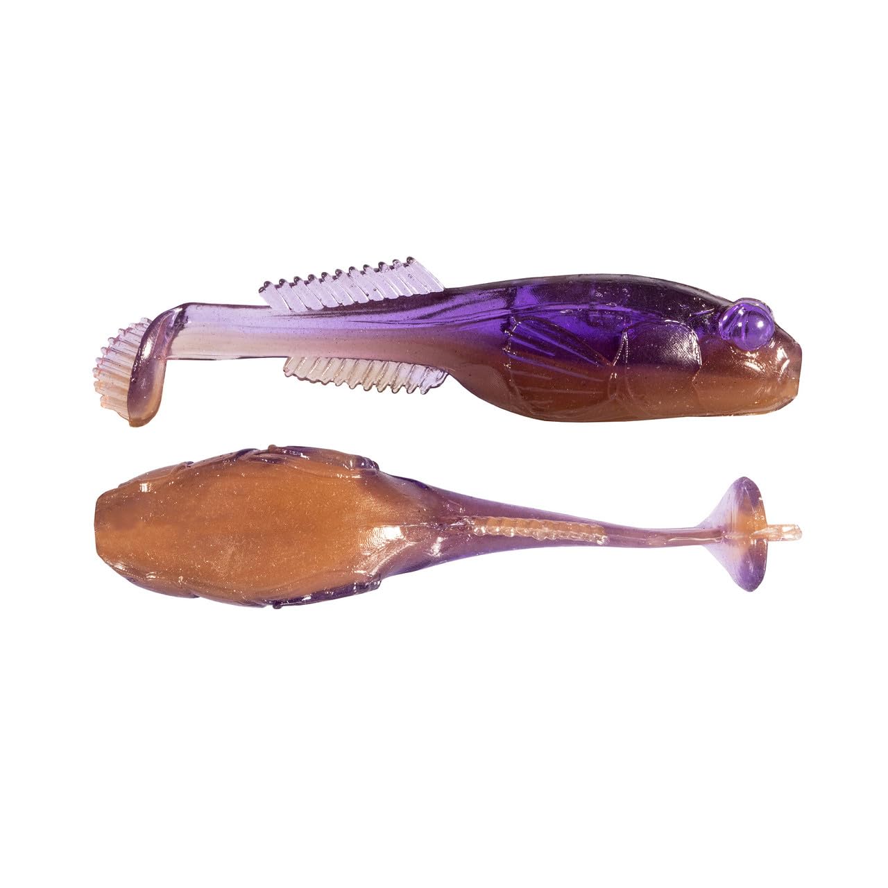 Z-Man GobyZ eye and fin detail captures realistic lure anatomy for enticing bites.