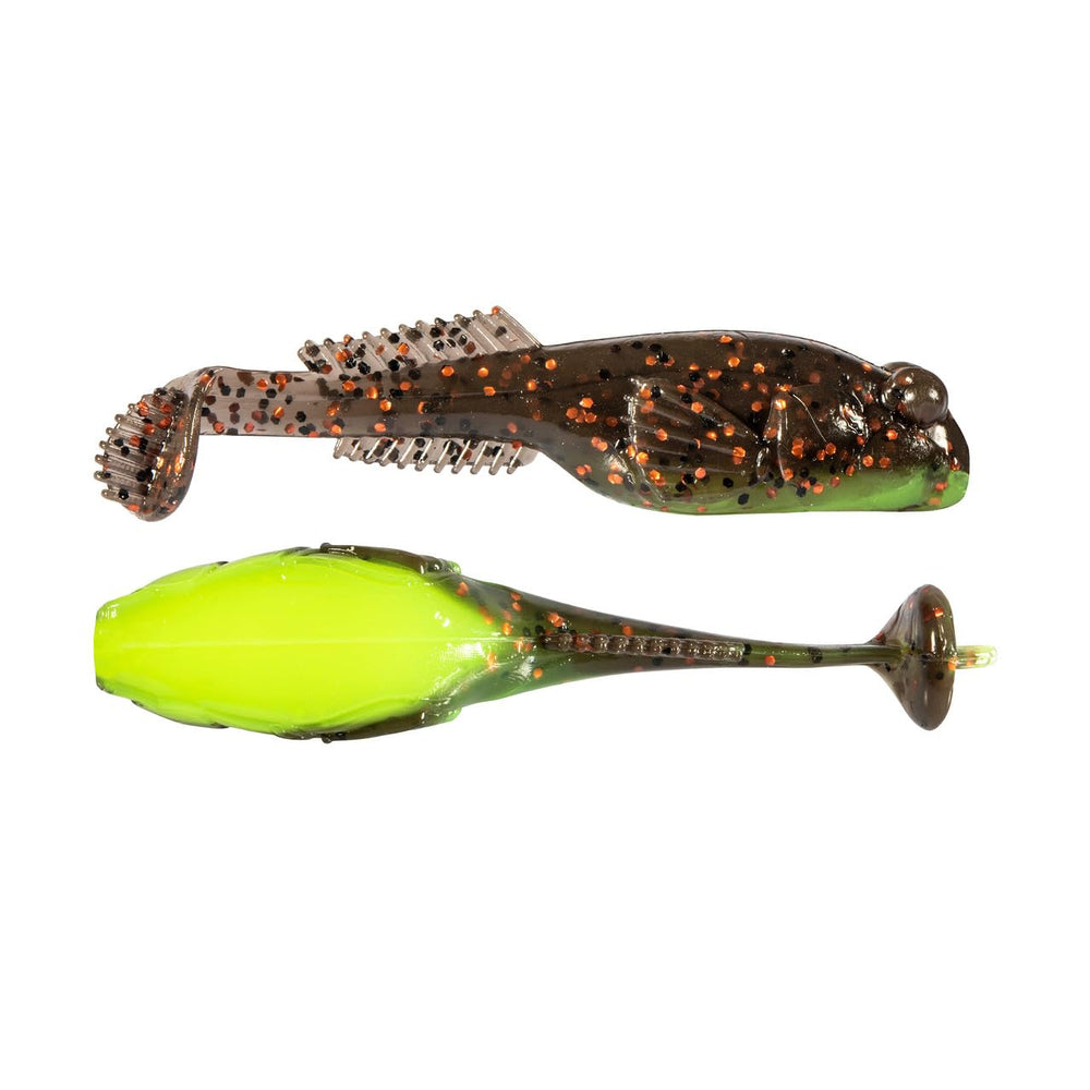 Z-Man GobyZ paddle tail close-up highlights lifelike swimming action for bass.