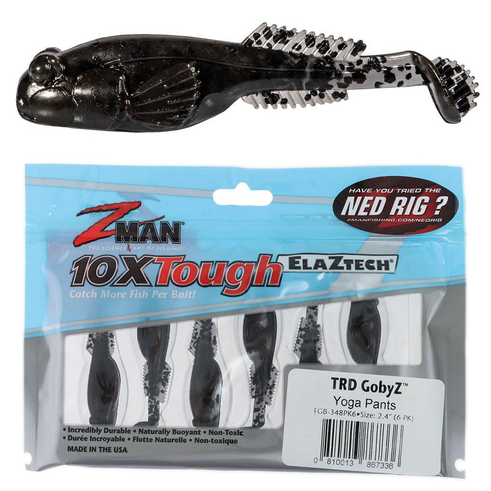 Z-Man GobyZ 2.4in swimbait tail action showcases lifelike swimming for bass and smallmouth fishing.