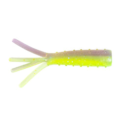 Z-Man Tiny TicklerZ 1.75-inch Purple Death 8-pack front view; ideal micro finesse rigging for panfish
