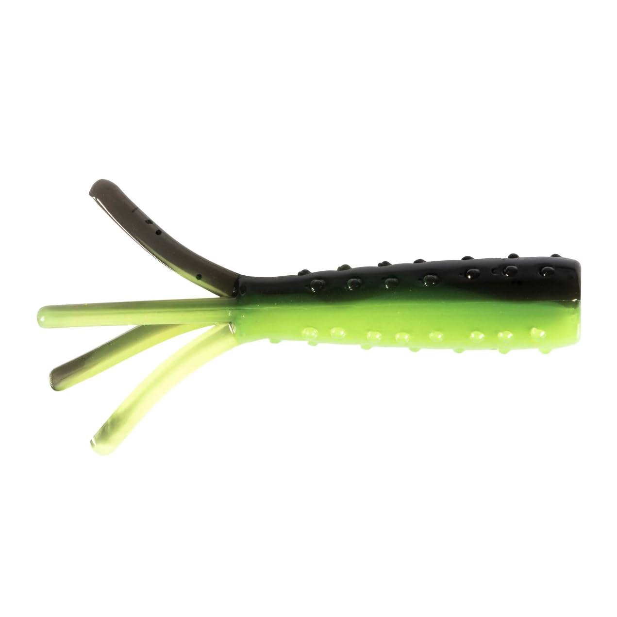 Z-Man Tiny TicklerZ Bumblebee 1.75-inch close-up showing buoyant ElaZtech action for panfish.