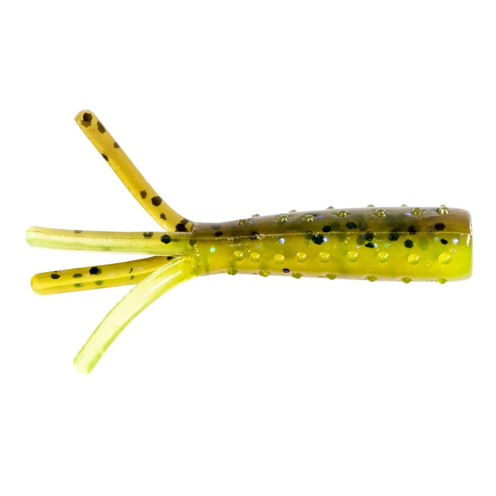 Z-Man Tiny TicklerZ Bumblebee 1.75-inch in action for crappie and trout.