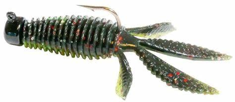 Z-Man TRD Bugz ribbed body with appendages creating water displacement for enticing falls.