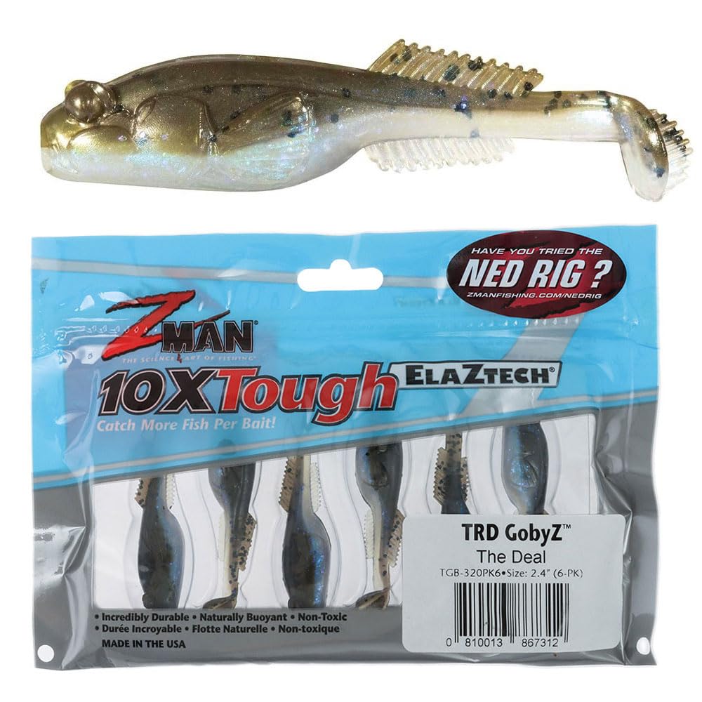 Z-Man TRD GobyZ 2.4-inch body detail for lifelike goby-inspired presentation