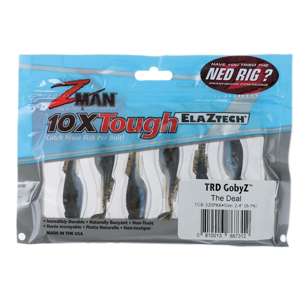 Z-Man TRD GobyZ 2.4-inch paddle-tail shows lifelike swimming action for bass
